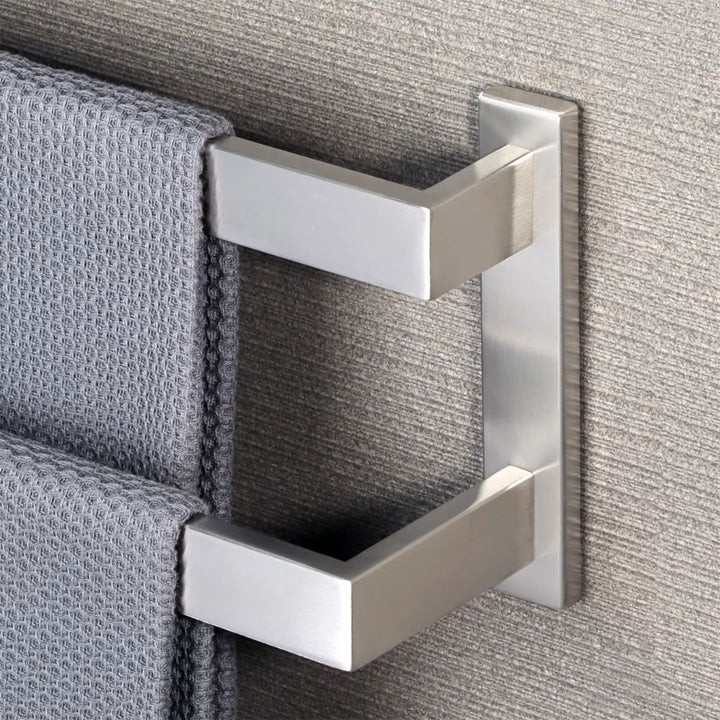 Porte serviette mural double 80 cm