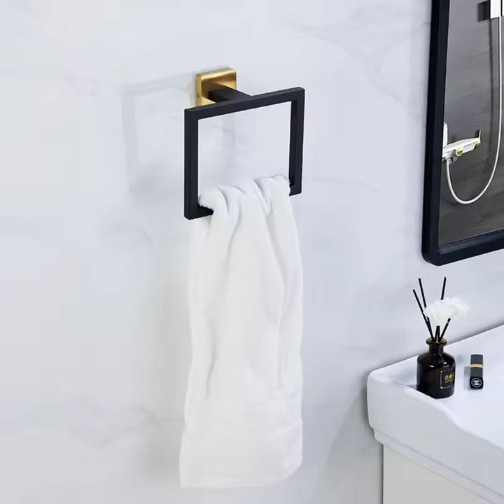 Porte serviette de WC noir