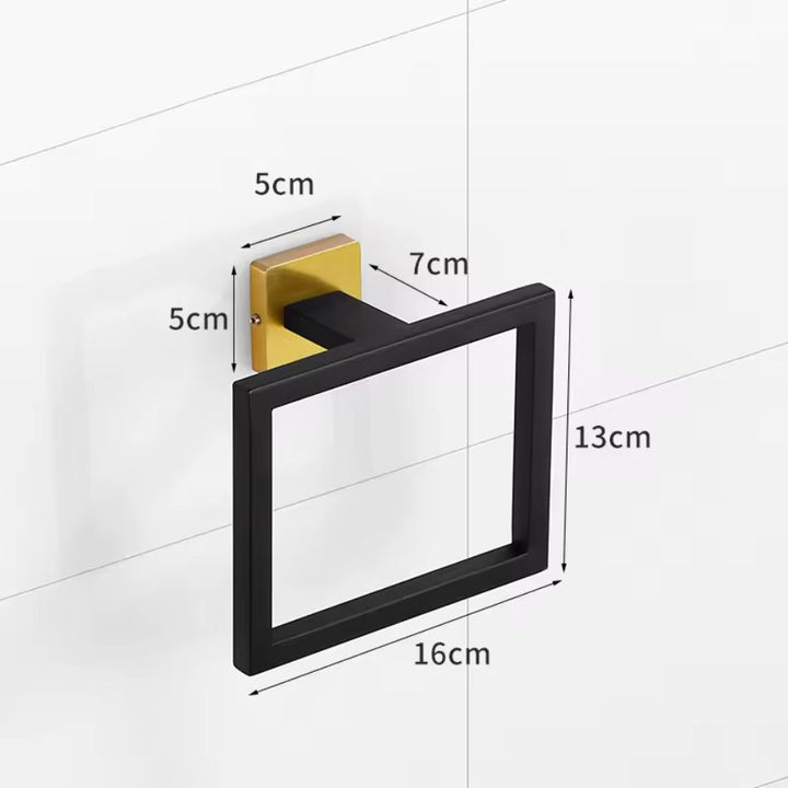 Porte serviette de WC noir - dimensions