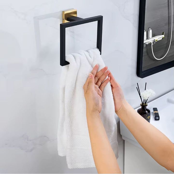 Porte serviette de WC noir